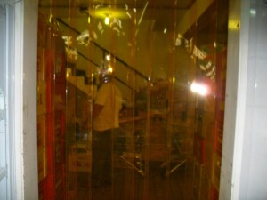 cortina de pvc tiras