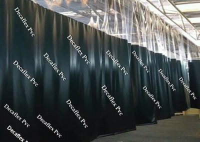 Cortina PVC para cabine de pintura