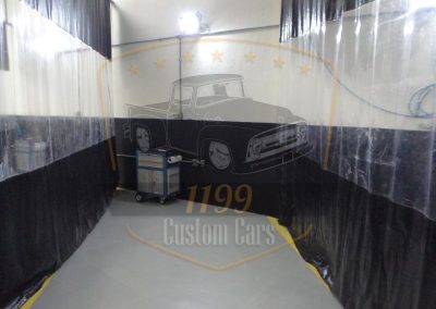 Cortinas pvc cabine de pintura