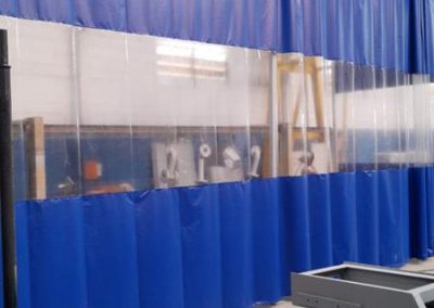 Cortinas cabine de pintura pvc