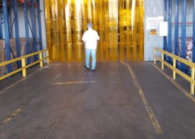 Cortina PVC Amarela Anti inseto 1