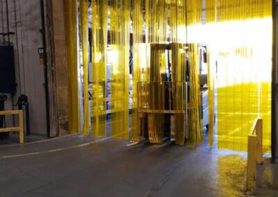 Cortina PVC Amarela Anti inseto 3