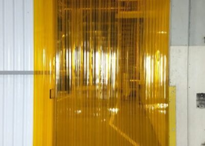 Cortina de PVC Amarela Anti Inseto flexivel