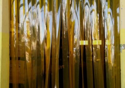 pvc cortina anti inseto amarela