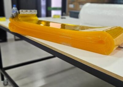 tira de pvc cortina amarela